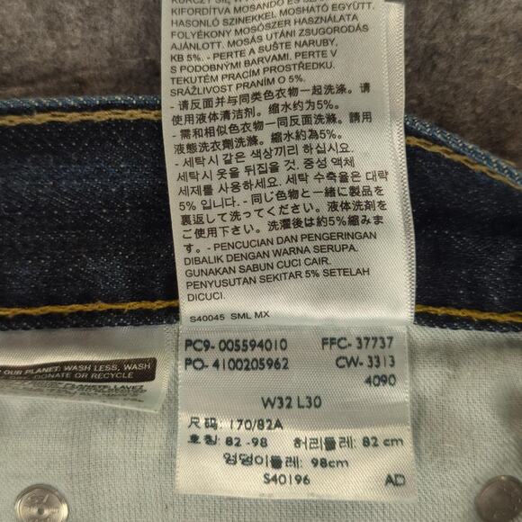 Levis 559 Jeans Mens 32x30 Blue Straight Leg Denim Mid Rise Classic Fit - Picture 7 of 11